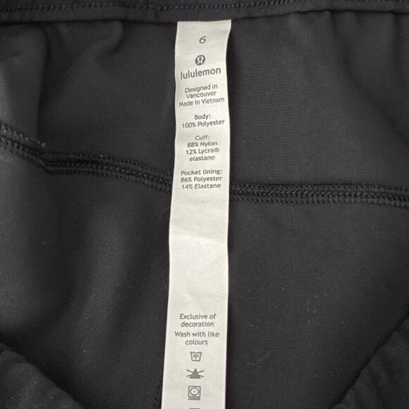 Lululemon On the Fly Jogger Pants Black Size 6 - Picture 8 of 10